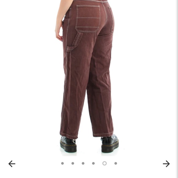 New Y2K Brownies Baggy Carpenter Pants Kno’ Better jeans white cap stitched 44 - Picture 5 of 16